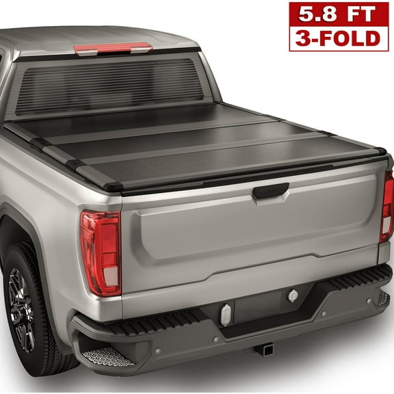 5.8FT Hard Solid Tonneau Cover For 2007-2025 Silverado Sierra 1500 Truck Bed