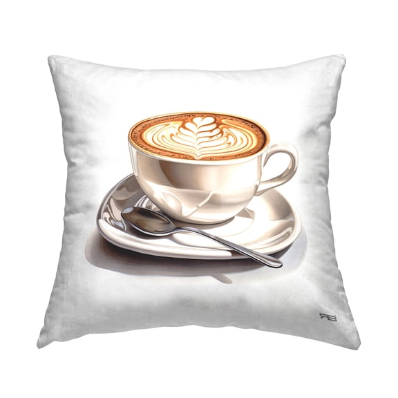 Stupell Industries Rich Latte Mug Decorative Printed Throw Pillow Design by RB