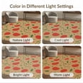 thumbnail image 7 of ODIKA 2'x3' Beige Abstract Shapes With Flowing Washable Accent Rug Green Vines Motif Ornamental Balanced Border Layout Pet Friendly, Bedside Mat for Bedroom, Nursery, RV, 7 of 7