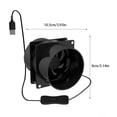 thumbnail image 4 of Billuyoard El ventilador extractor de humos con absorbente de humo elimina los olores y el humo con facilidad Extractor de humos de humos de Accesorios para electrodomésticos ventilador+1m, 4 of 6
