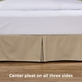 thumbnail image 6 of Tailored Bed Skirt - 18 inch Drop, Stone, Full Bedskirt with Split Corners (Available in 14 Colors) Blissford, 6 of 7