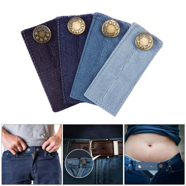 4 Packs Waist Extender Buttons for Pants Waistband Button Extenders for 