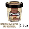 McCann's Imported Maple Brown Sugar Quick & Easy Steel Cut Irish Oatmeal, Instant Oatmeal, Kosher, 1.9 OZ Cup