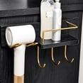 thumbnail image 6 of Better Homes & Gardens Lillian Vanity Desk with LED Mirror, Rich Black Finish, 6 of 15