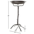 thumbnail image 4 of SAFAVIEH Nigel Outdoor Patio Bird Bath, Rustic Brown, 4 of 7