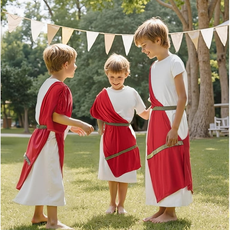 Boys Toga Costume Kids Greek God Roman Party Children's Cosplay