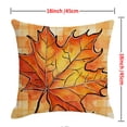 thumbnail image 3 of Fall Harvest Throw Pillow Covers 18x18 Inch, Printed Pumpkin Decorative Square Pillowcases, Farmhouse Holiday Cushion Covers for Sofa Living Room Home Fall Halloween Thanksgiving Decor, 3 of 5