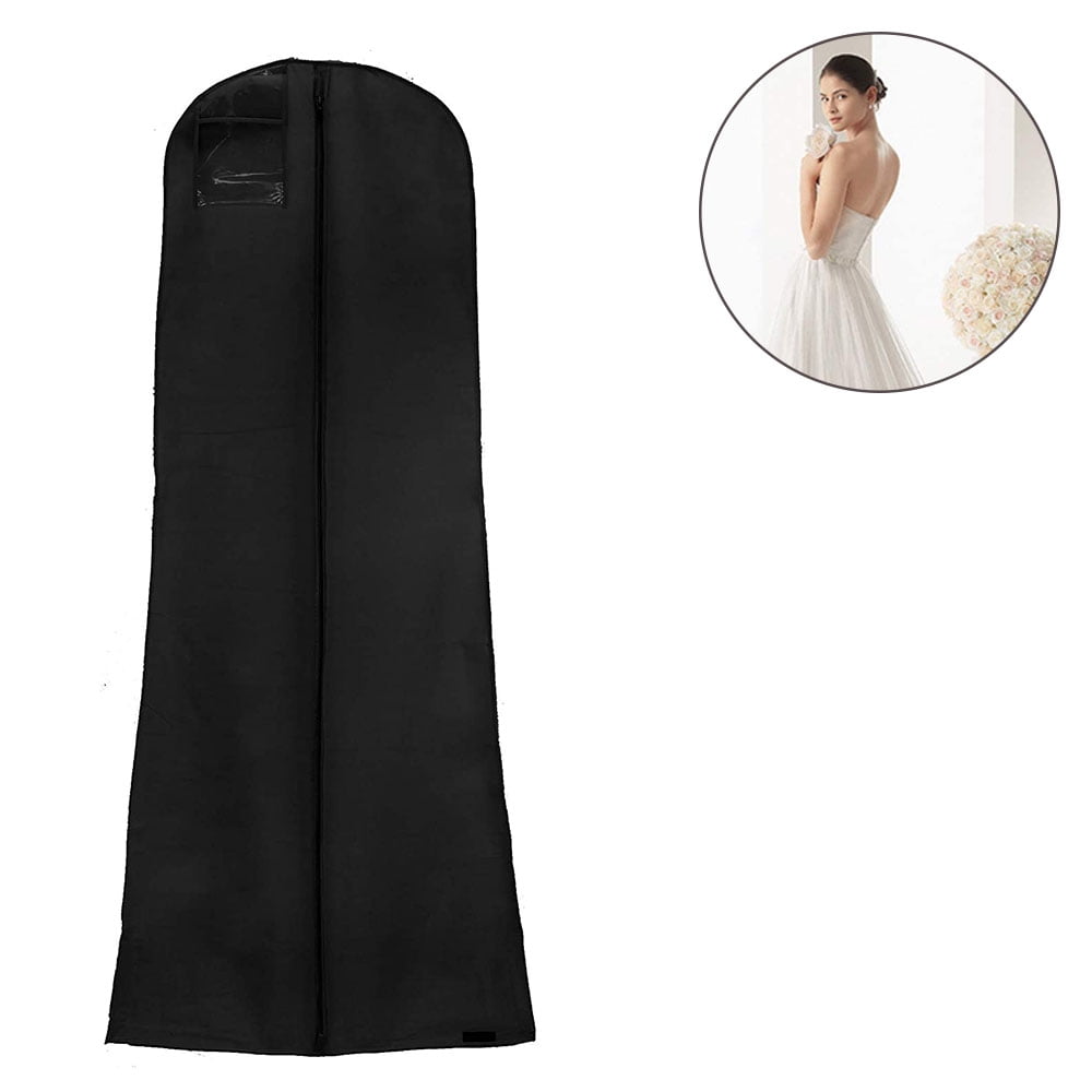 Hangerworld™ 40" Black Textured Breathable Clothes Garment Dress Suit Cover 