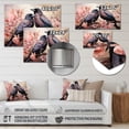 thumbnail image 4 of Designart "Crow beautyful Monarchs I" Animals Metal Wall Art, 4 of 5