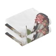 thumbnail image 2 of 2 Pcs Absorbent Face Towel Bath Hand Towels Soft Breathable Cotton Towel Set for Bathroom Kitchen Hotel Spa Decor Butterfly with Flag Pattern, 2 of 8