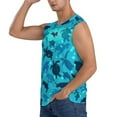 thumbnail image 3 of Bingfone World Turtle Day Pattern Men's Tank Tops Workout Sleeveless Tee Shirts Running Beach Tanks for Men-Medium, 3 of 8
