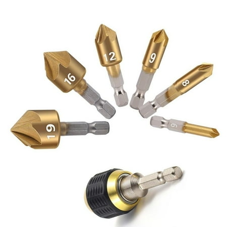 

6-19mm Hss Countersink Boring Drill Bit for Wood Metal Quick Change Hex Chamfer
