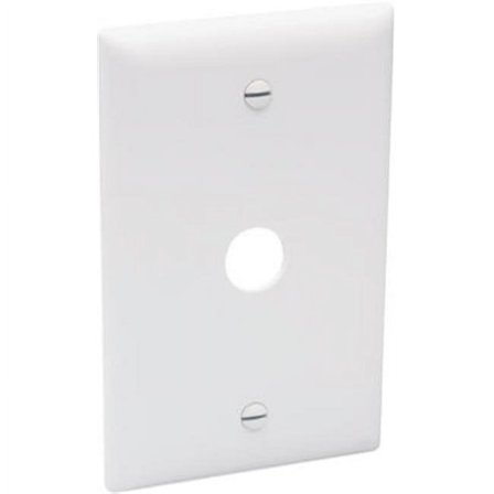 Pass & Seymour TP60W Thermoplastic Telephone Or Cable Outlet Wall Plate, White