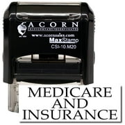 Self-Inking Medicare And Insurance Stamp with Brown Ink