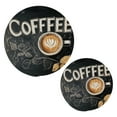 thumbnail image 7 of Wobogo Coffee Time Trivets Potholders Set of 2 Cotton Woven Round Hot Plate Mats for Hot Dishes Bowls Teapots, 7 of 7