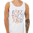 thumbnail image 2 of Raise Them Kind Tank Top Unisex Small White, 2 of 5