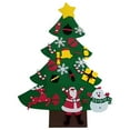 thumbnail image 2 of Fattazi DIY Felt Christmas Tree for Kids Toddlers, 3FT Wall Hanging Xmas Tree with 26 Detachable Ornaments, Christmas Party Decoration & Gift,E, 2 of 8