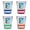Multicolor (4-Pack), variant on Siesta Key Beach Florida Design B Souvenir 2 oz Round Shot Glass Blue