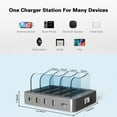thumbnail image 6 of Charging Station for Multiple Devices - 4-Port 20W PD USB-C Charger for iPhone iPad Smartphones Tablets,Universal Compatibility, Detachable Baffle Design, 6 of 7