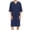 Navy-02, variant on LONKITO Men's Pajama Nightshirt Long Nightgown Comfort Lounge Sleep Shirt Short Sleeve Nightshirts