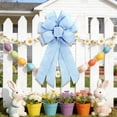 thumbnail image 5 of Handmade Oversized Bow Decoration, Imitation Linen Solid Color Ribbon Pendant for Party Wedding Holiday, Hanging Ornament for Door Wall Tree Home Decor, 5 of 5