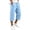 Sky Blue, variant on WDDDD Men‘s Baggy Sweat Shorts 3/4 Length Below Knee Drawstring Casual Y2K Athletic Pants Dark Gray S
