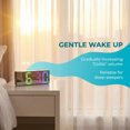 thumbnail image 4 of REGALWOVEN Small Digital Alarm Clock Bedroom, with Big Numbers Display, Temperature, Adjustable Dimmable 12/24 H Deep Sleepers Teens 6.3 x 2.4 x 1 inch Black Mirror, 4 of 7