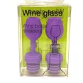 thumbnail image 4 of 2-Pack Purple Wine Dinner Tasting Party Glass Bottle Stopper Champagne Beer, 4 of 5