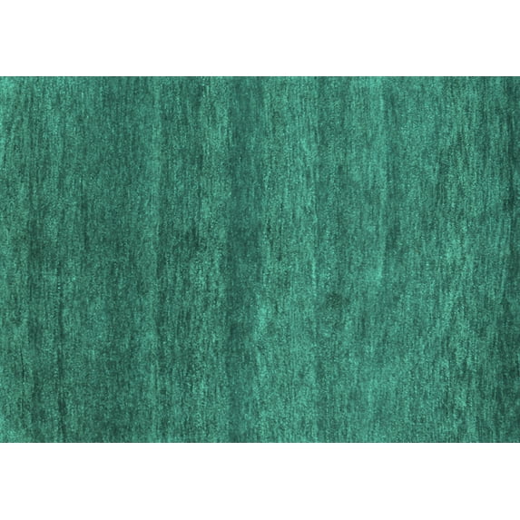 Ahgly Company Machine Washable Indoor Rectangle Abstract Turquoise Blue Contemporary Area Rugs, 7' x 9'