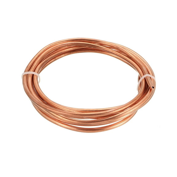 Uxcell 9/64"x 6.5Ft Refrigeration Tubing Tubing Coil Copper Gold Tone 1pcs