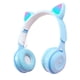 thumbnail image 2 of Auriculares inalámbricos Bluetooth con iluminación de orejas - Azul, 2 of 9