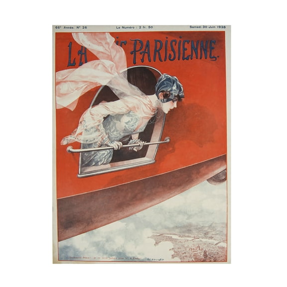 Vintage Apple Collection 'Artdeco Airplane Lavie Parisienne' Canvas Art