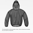 thumbnail image 4 of Greeniant Chaqueta de malla de insectos, portátil, transparente, lavable, Flexible, para acampar, montañismo, pesca, Protector de ropa con Escalada L/XL, 4 of 6
