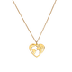 thumbnail image 3 of Collar de Mujer con Dije de Corazón Mundo LuckyLy, Acero Inoxidable, Modelo Kate dorado UNITALLA, 3 of 8