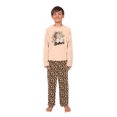 thumbnail image 4 of Pajamas By Jenny Santa Face Long Sleeve Matching Christmas Pajamas Leopard, Soft And Cozy, Side Pockets, 4 of 7