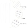 thumbnail image 6 of 24Pcs 3 Sizes Bar Acrylic Support Rods for DIY Crafts Transparent Clear Round Dowel Sticks for Stacking and Supporting Cake Support DIY Handwork Rods 196mm Clear for diy making, 6 of 8