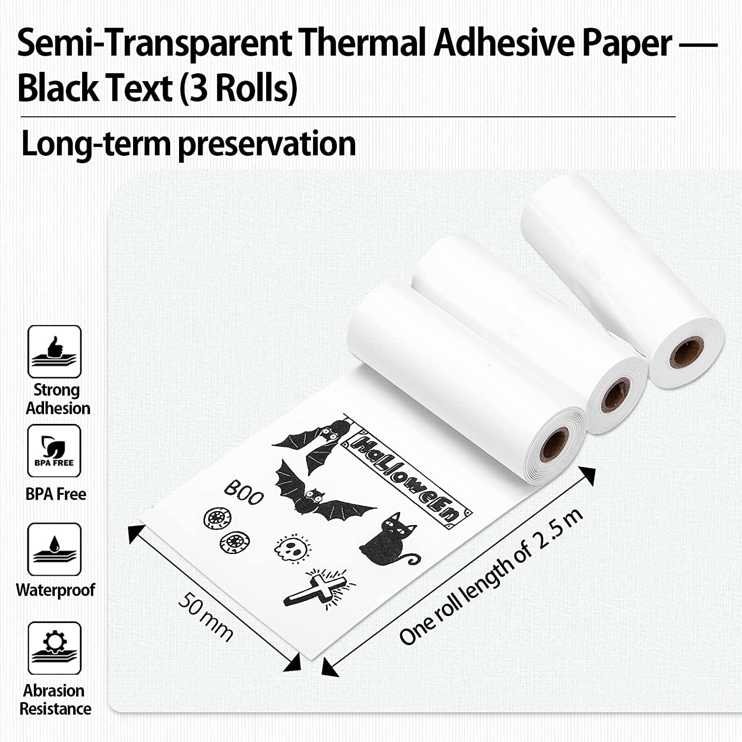 Phomemo Adhesive Sticker Paper For Phomemo M 03as 04s Portable