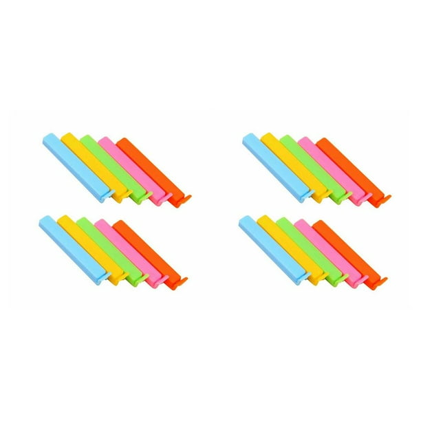 Toystoory 10PCS Colorful Food Clips Snack Bags Sealer Sealing Kitchenware Clamp Wear-resistant Fresh Condiments Storing Clamps Bread Color aleatorio 11 * 1.5 * 1.3 cm 2piezas Toystoory CBP038194