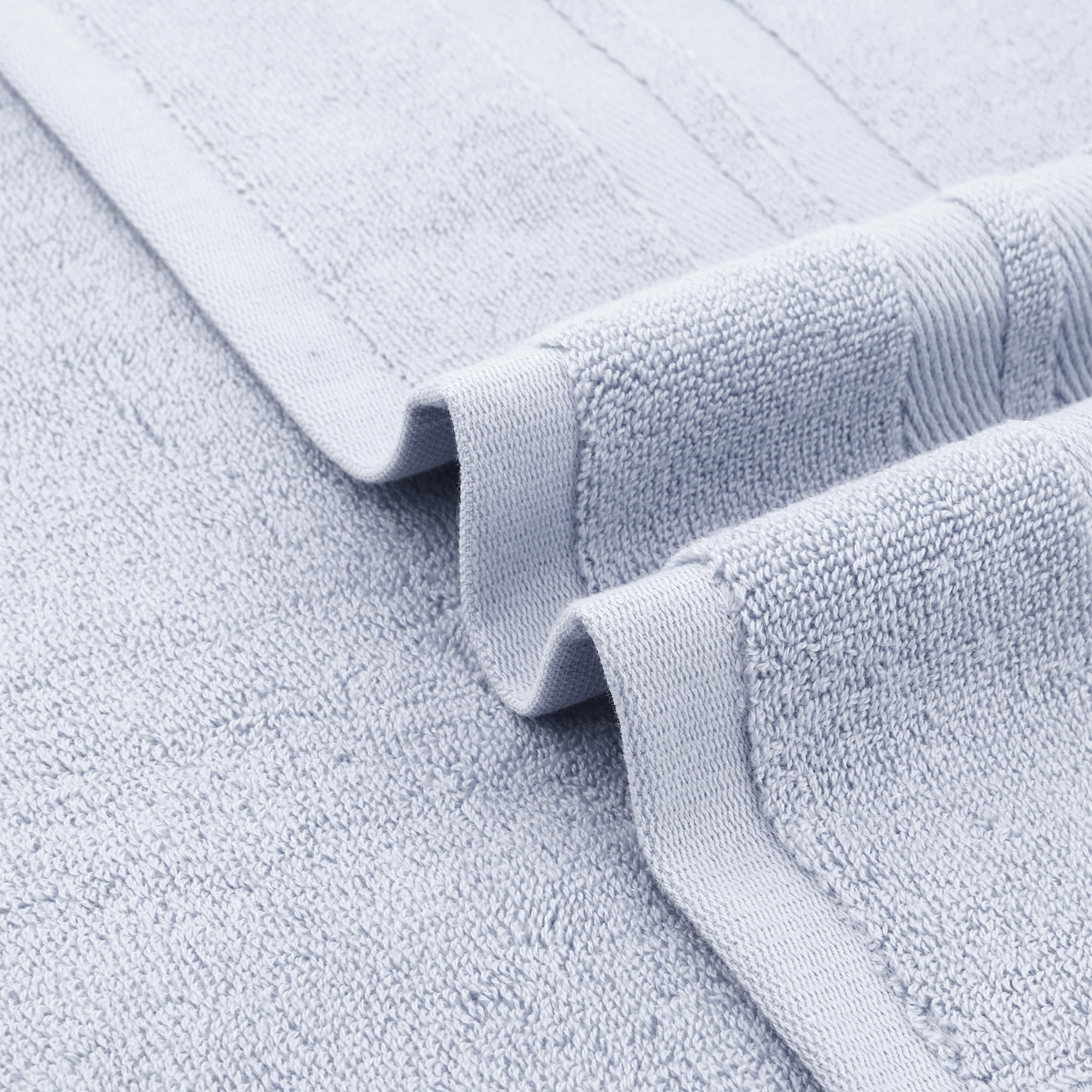 Unique Bargains Striped Hand Towels Cotton Soft Absorbent Towel Grey 4-Piece