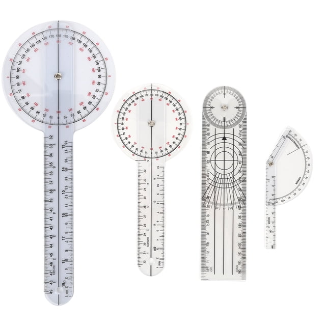 Orthopedic Angle Ruler, 4pcs Portable Goniometer Kit Measurement For Hospital For Family