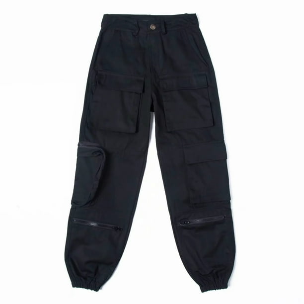 Pantalones casuales de cintura alta con bolsillos tridimensionales sueltos y de moda para mujer, estilo novio, primavera y otoño, cubrepiés combinados