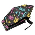 thumbnail image 6 of Neon Guitar Star Compact Sun Umbrella Windproof Travel Umbrellas for Rain Strong Portable UV Protection, 6 of 8