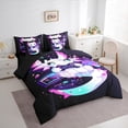thumbnail image 3 of Manfei Cartoon Animal Axolotl 7-Piece Twin Bedding Sets,Game Gamer Gamepad Bedding Comforter Set,Pink Purple Black Ombre Sheet Sets For Girls,Ultra Soft Home Decor Reversible, 3 of 8