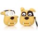 thumbnail image 2 of Funda de silicona suave de dibujos animados compatible con AirPods 2 y 1, divertida y divertida funda protectora a prueba de golpes [Linda serie de animales tridimensionales] (Bulldog divertido), 2 of 5