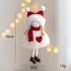 thumbnail image 1 of Colgante de alce de muñeco de nieve de Papá Noel, bonito colgante de peluche para niña, decoración para árbol de Navidad, regalo de Feliz Año Nuevo 2024 para niños, 1 of 5