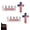 2PCS, variant on BARMOTU Blessed Jesus Edition Cross Emblem Metal Badge, 3D Jesus Christ Cross Edition Car Emblem Stickers with American Flag,Christian Patriotic Emblem for Auto, Trucks, SUV, Bumper
