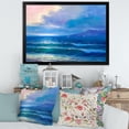 thumbnail image 3 of Designart 'Sunrise Glow On The Sea Waves I' Nautical & Coastal Framed Art Print, 3 of 4