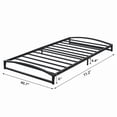 thumbnail image 3 of Homhougo Low Bed Frame, 6 Inch Metal Platform Twin Bed Frame, Heavy Duty Low Profile Bed Frame No Box Spring Needed, Mattress Foundation with Steel Slats Support, 3 of 7