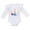 White, variant on Infant Baby Girl Unicorn 3D Ruffle Shoulder Long Sleeve Cotton Bodysuit
