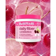 BelliWelli Daily Fiber Supplement with Probiotics, Electrolytes, and Collagen - Cherry Limeade, 5.9 oz